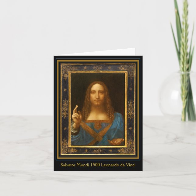 Carte Salvator Mundi 1500 Leonardo da Vinci (Devant)