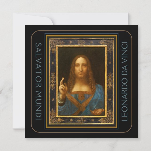 Carte Salvator Mundi 1500 Leonardo da Vinci (Devant)