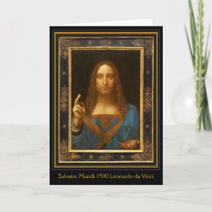 Carte Salvator Mundi 1500 Leonardo da Vinci