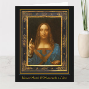 Carte Salvator Mundi 1500 Leonardo da Vinci