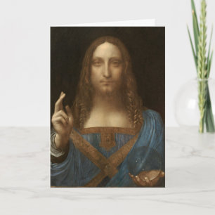 Carte Salvator Mundi de Léonard de Vinci (Jésus-Christ)