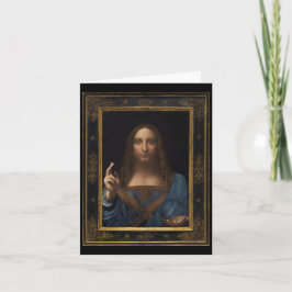 Carte Salvator Mundi par Leonardo da Vinci vers 1500