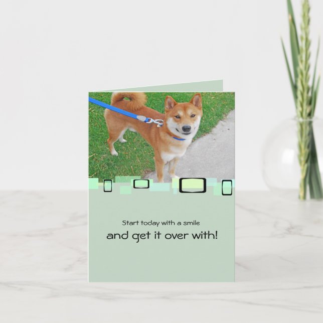 Carte Sam le Shiba de sourire Inu (Devant)