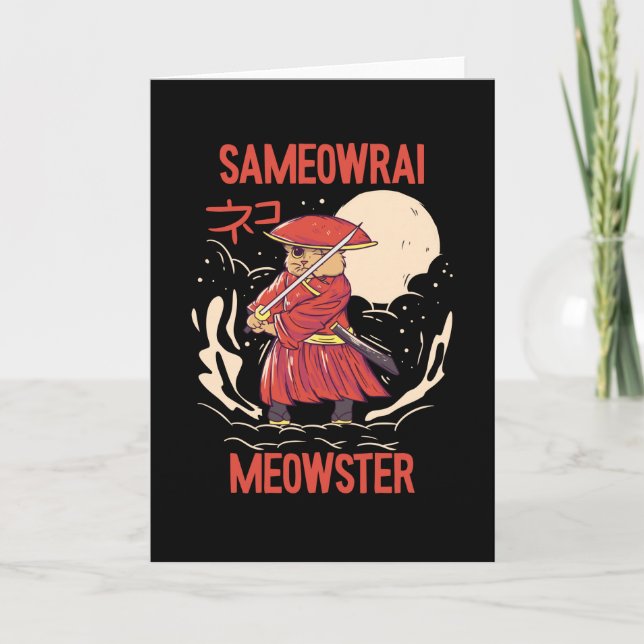 Carte Sameowrai Meowster Chat Samurai (Devant)