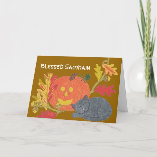 Carte Samhain béni (Devant)