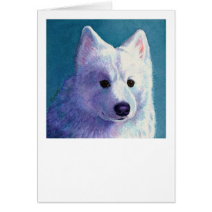 Carte Samoyed Dog - "Bouddha"