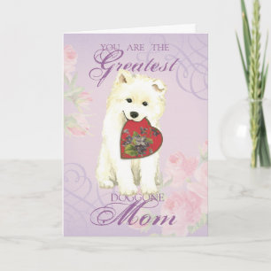 Carte Samoyed Heart Maman
