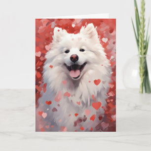 Carte Samoyed Valentines