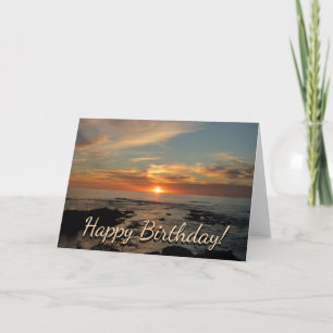 Carte San Diego Sunset II California Seascape