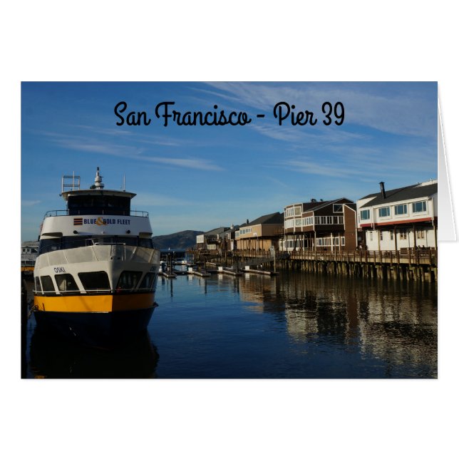 Carte San Francisco Pier 39 #6 (Devant horizontal)
