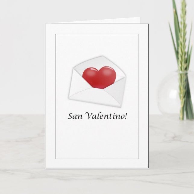 Carte San Valentino - Bonne Saint-Valentin Italien (Devant)