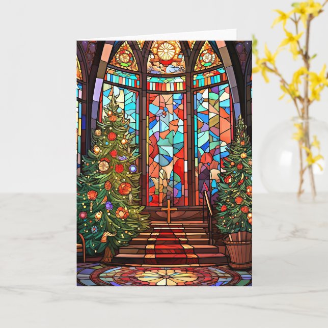 Carte Sanctuaire de l'église à Noël (Fleur jaune)