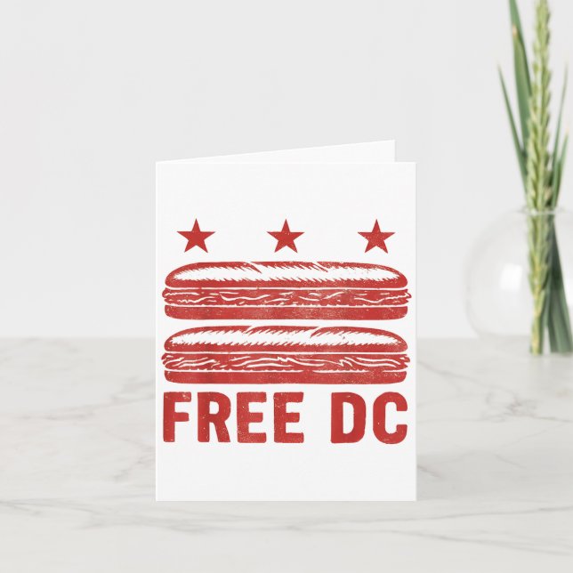 Carte Sandwich Dc Sub Sandwich Dc Gratuit (Devant)
