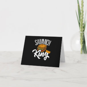 Carte Sandwich King amateur de nourriture cuisine ca