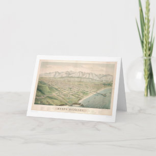 Carte Santa Barbara Panoramic Map 1877