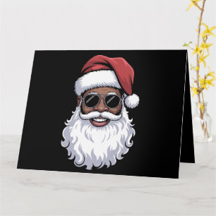 Carte Santa Claus Black Xmas Santa Afro African American