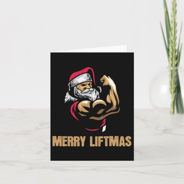 Carte Santa Claus Salle de gym Fitness Fitry Liftmas (Devant)