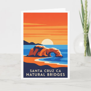 Carte Santa Cruz Californie – Natural Bridges Coucher de