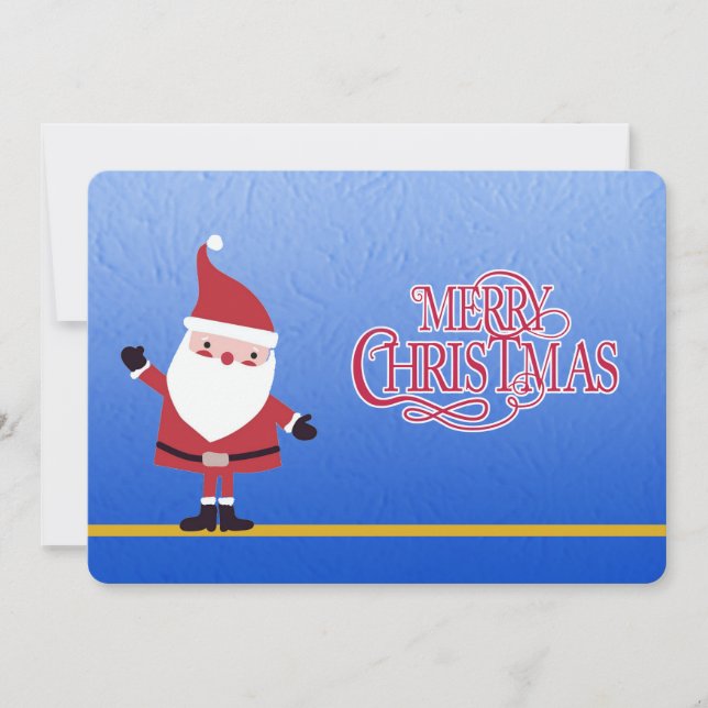 Carte Santa says Merry Christmas - Personalize photo (Devant)