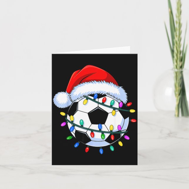 Carte Santa Soccer Ball Christmas Soccer  (Devant)