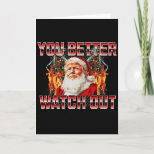 Carte Santa Trump Santa Claus arrive en ville 2024 Pré