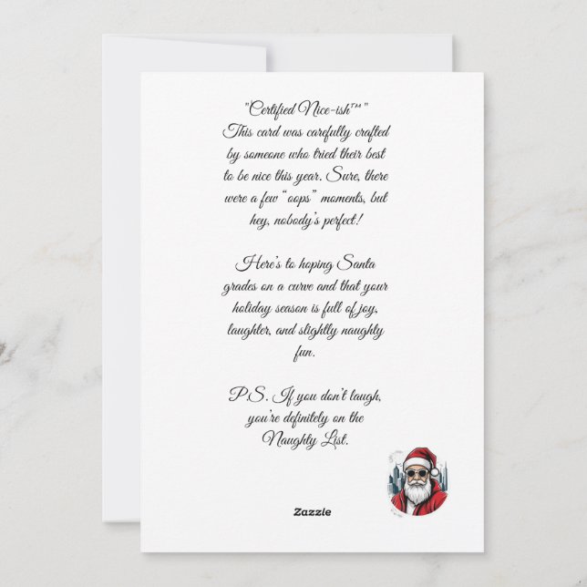 Carte SantaYou 1 (Dos)