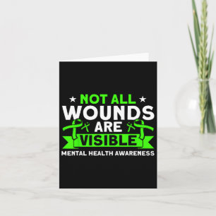 Carte Santé Pas toutes les blessures Visible Mental Heal