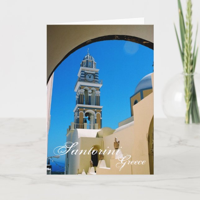 Carte Santorin, Grèce (Devant)