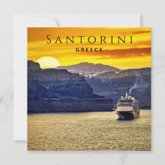 Carte Santorin, Grèce