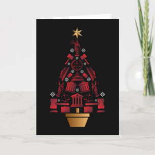 Carte Sapin de Noël Avocat Avoué