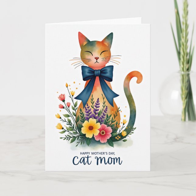 Carte Sapphire Bow Mothers Day Card (Devant)