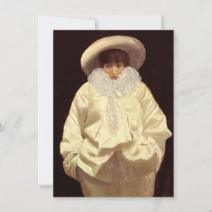 Carte Sarah Bernhardt comme Pierrot