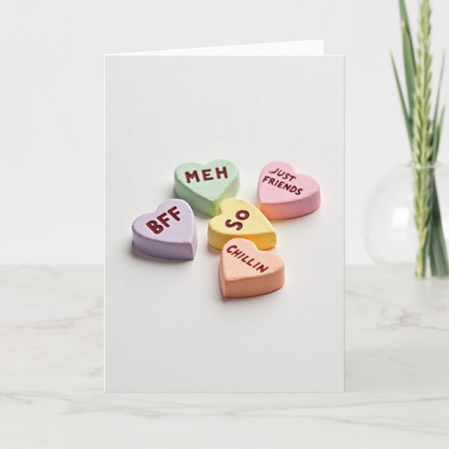 Carte Sarcastic Conversation Hearts Card (Devant)