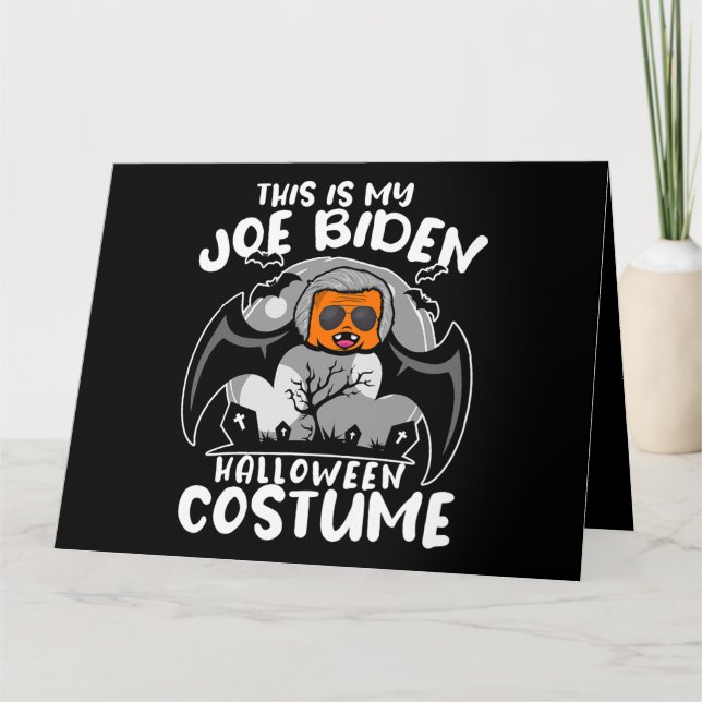 Carte Sarcastique Tee politique drôle Joe Biden Hallowee (Devant)