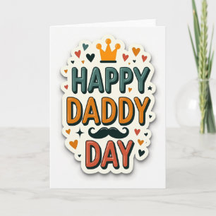 Carte sarcelle de bonne fête papa