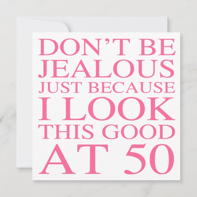 Carte Sassy 50e anniversaire pour les femmes (Devant)