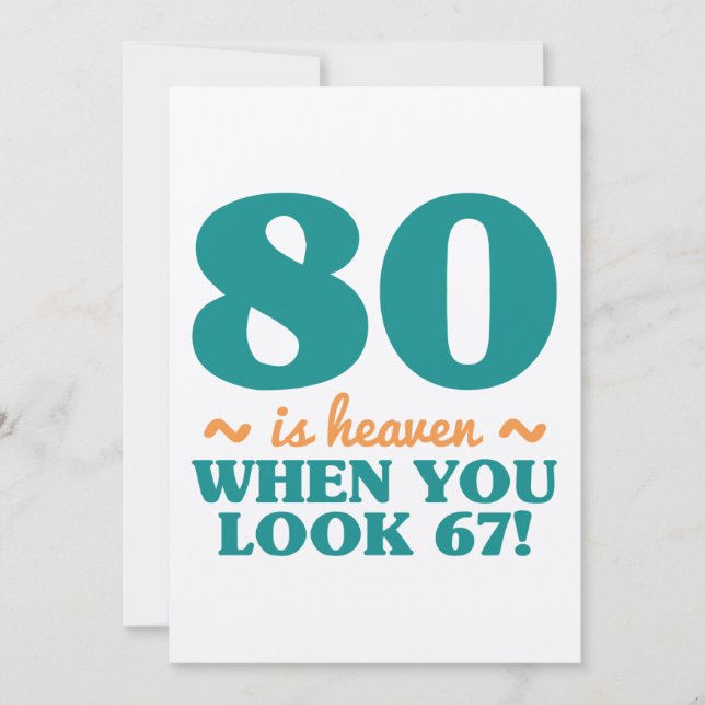 Carte Sassy 80e anniversaire (Devant)