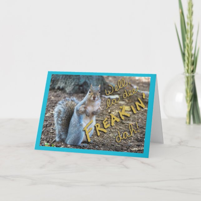 Carte Sassy Squirrel (Devant)