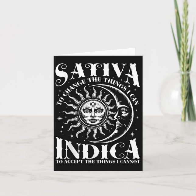 Carte Sativa pour changer les choses que je peux herbe I (Devant)