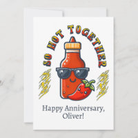 Carte Sauce Piquante Ensemble Tellement Chaud