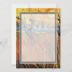 Carte Saules au coucher du soleil par Vincent van Gogh.