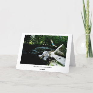 Carte Saut de la foi - citation audacieuse d'aventure, H