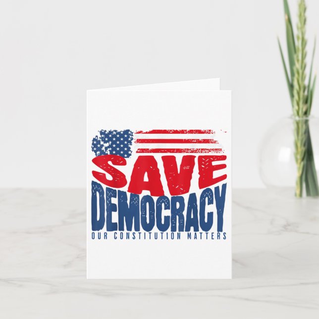 Carte Sauver la démocratie Notre Constitution S (Devant)