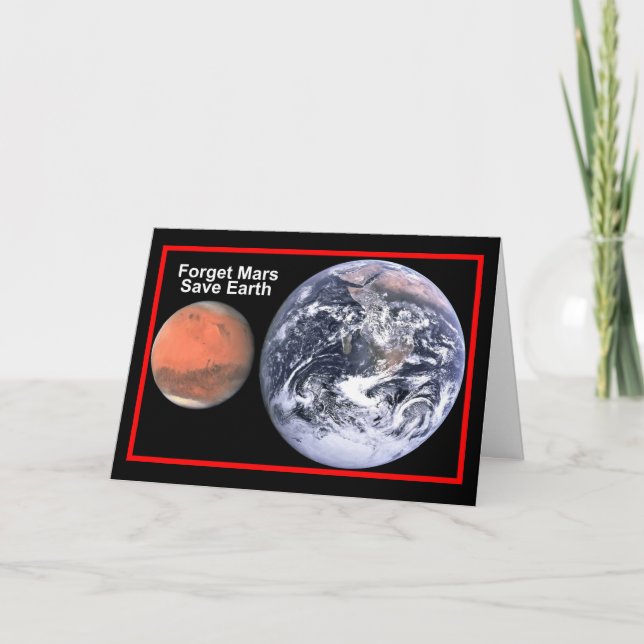 Carte Sauver la Terre (Devant)