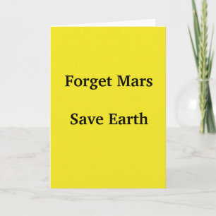 Carte Sauver la Terre