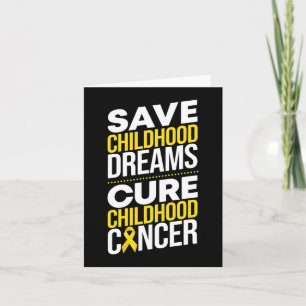 Carte Sauver les rêves d'enfance guérir le Ruban Cancer 