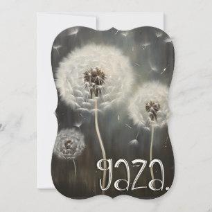 Carte Sauvez Gaza. Pas De Guerre, Seulement De Paix.