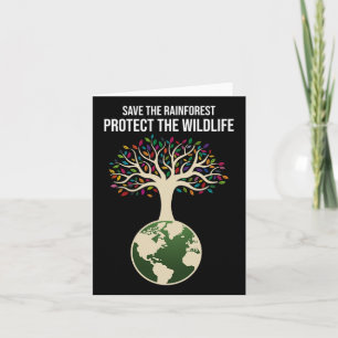 Carte Sauvez La Forêt-Rainforest Protégez La Faune Vinta
