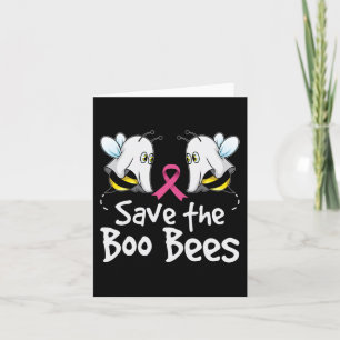 Carte Sauvez les abeilles Boo Sensibilisation au cancer 