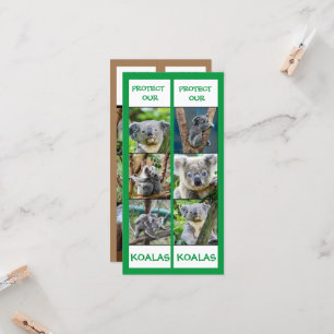 Carte Sauvez nos Koalas, protégez, Signets
